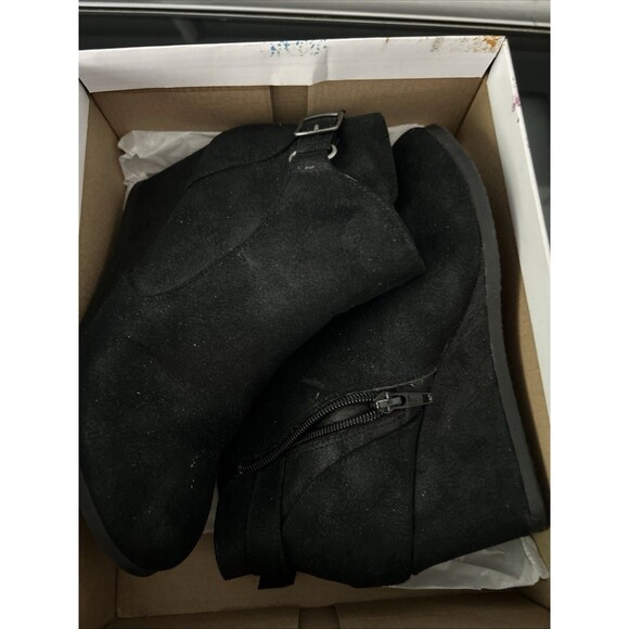 Rampage Women's Ankle Boots Wedge Black Size 7 - Picture 8 of 8